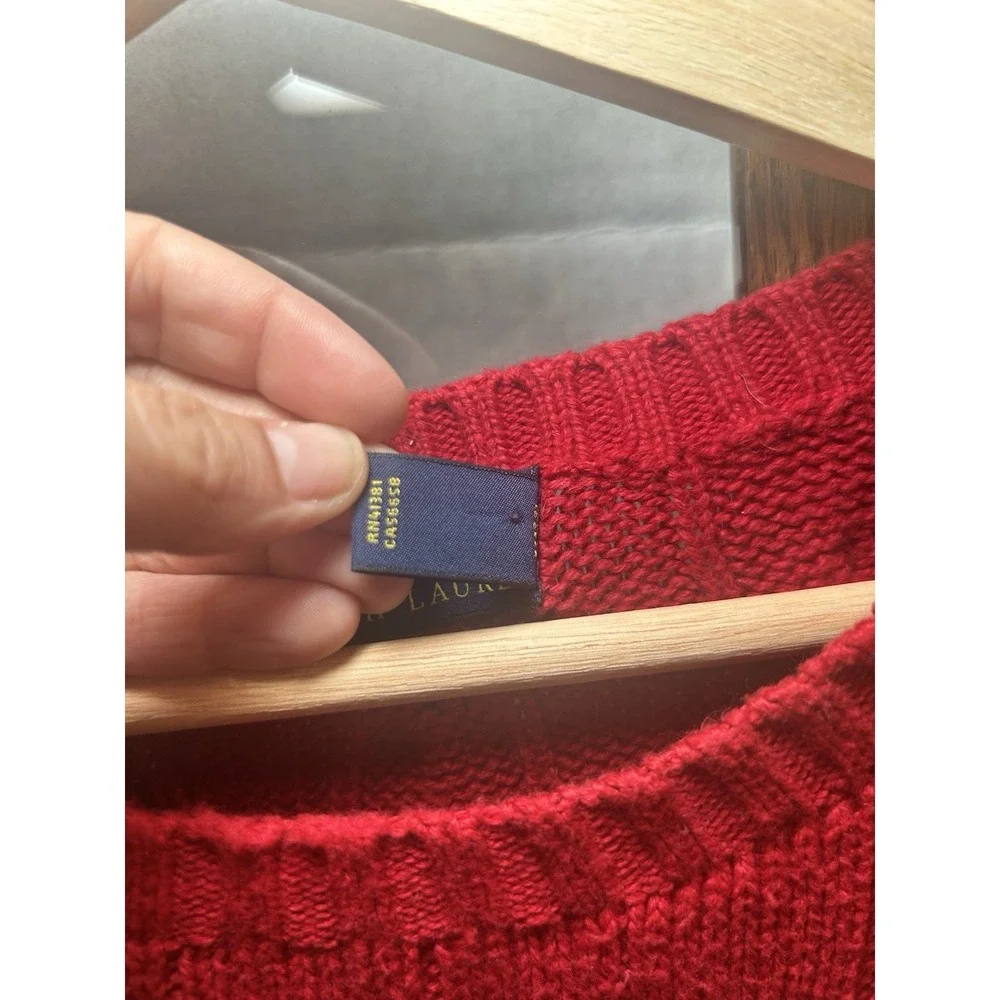POLO BY RALPH LAUREN PONY MENS RED SWEATER 3XL 100% COTTON BLUE Pony‎